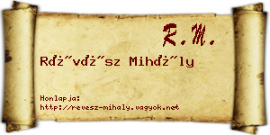 Révész Mihály névjegykártya